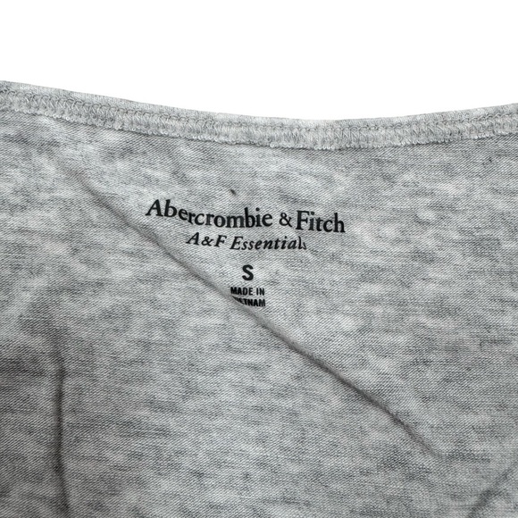 Abercrombie & Fitch Light Gray Essentials Shirt Women’s size small - Picture 2 of 7